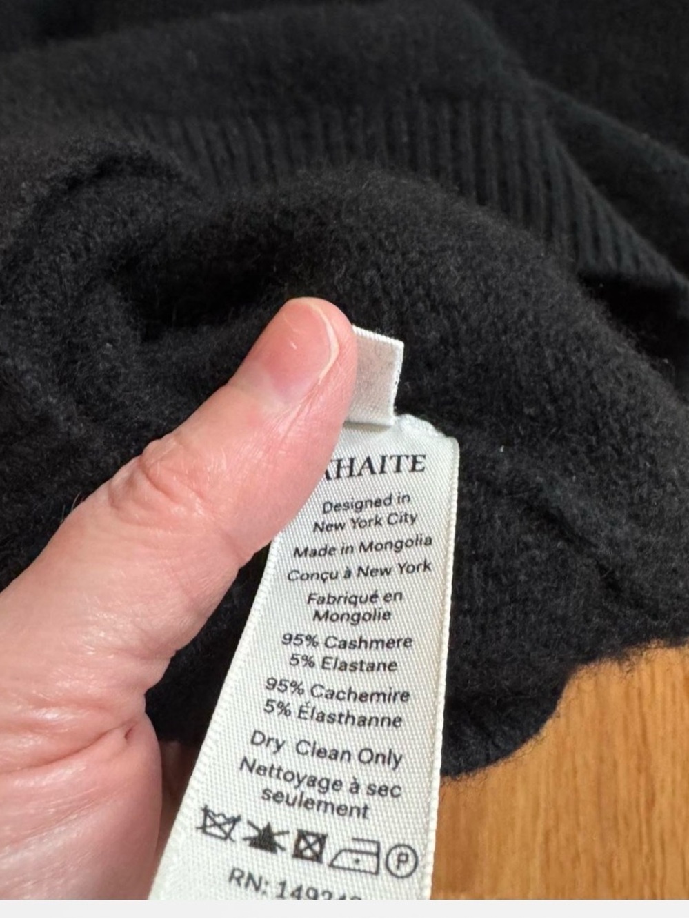 KHAITE Joey Women's Black Polo-Collar Cashmere Sweater XS - Picture 5 of 8